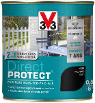 PEINTURE DIRECT PROTECT NOIR     0,5 L BOIS / FER / PVC / ALU RAL 9005